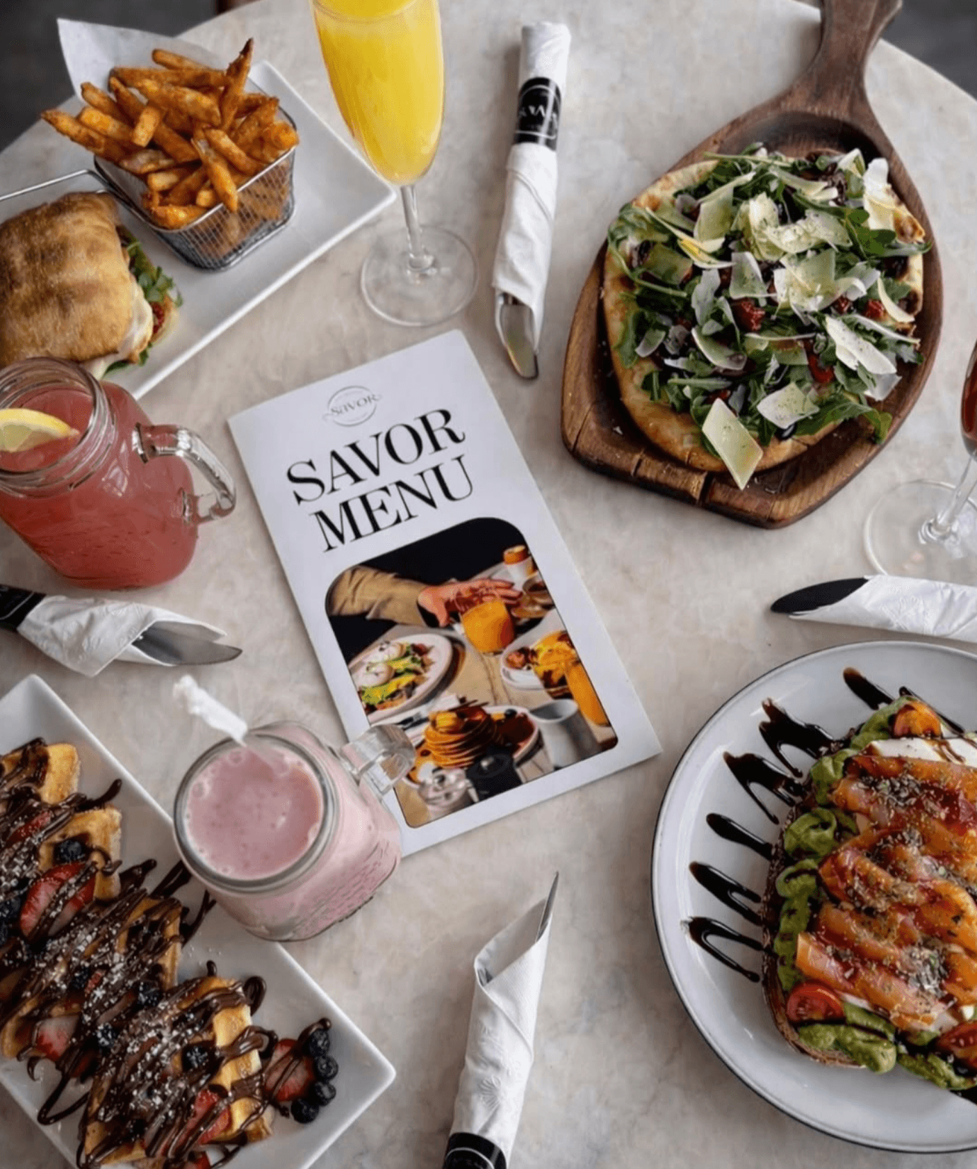 Savor Coffee and More — counter and seating